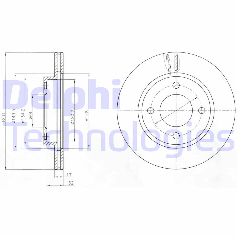 Remschijven Delphi Diesel BG4299