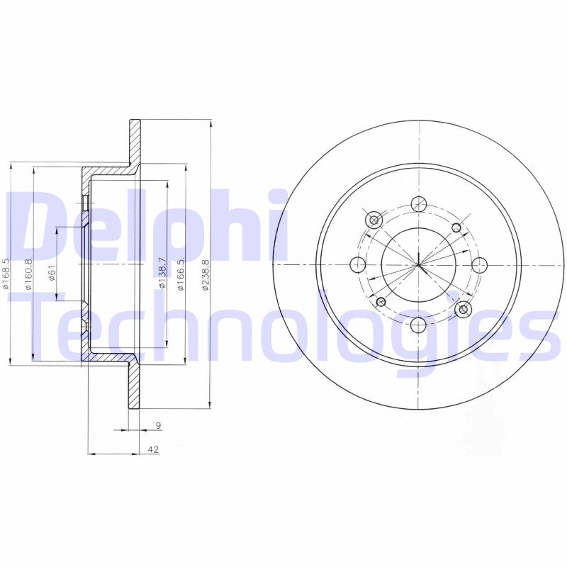 Remschijven Delphi Diesel BG4333