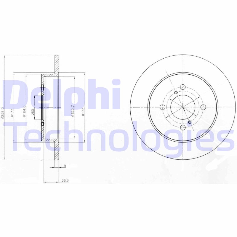 Remschijven Delphi Diesel BG4539C