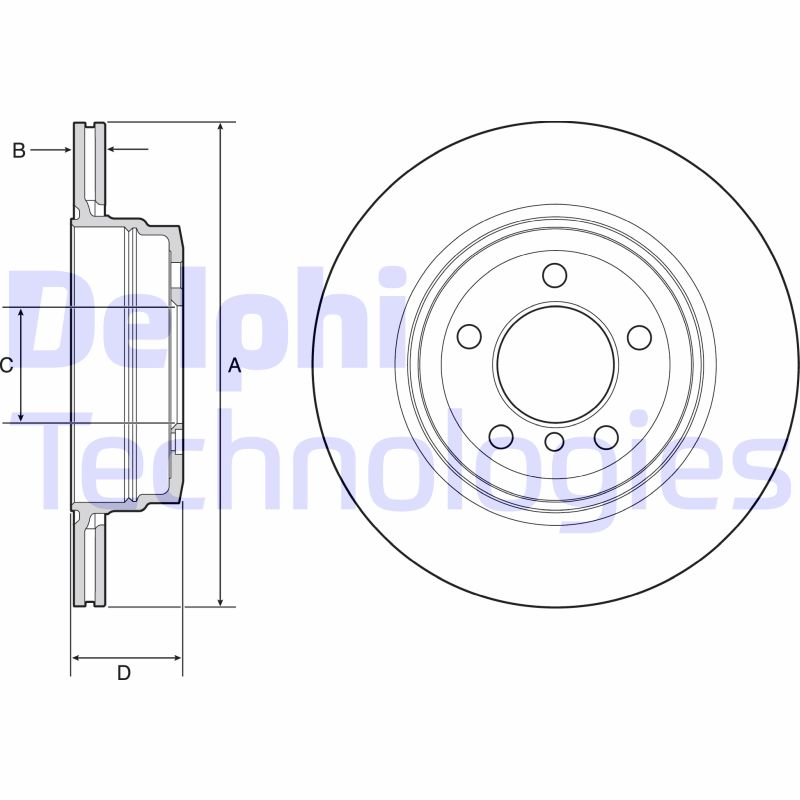 Remschijven Delphi Diesel BG4937C