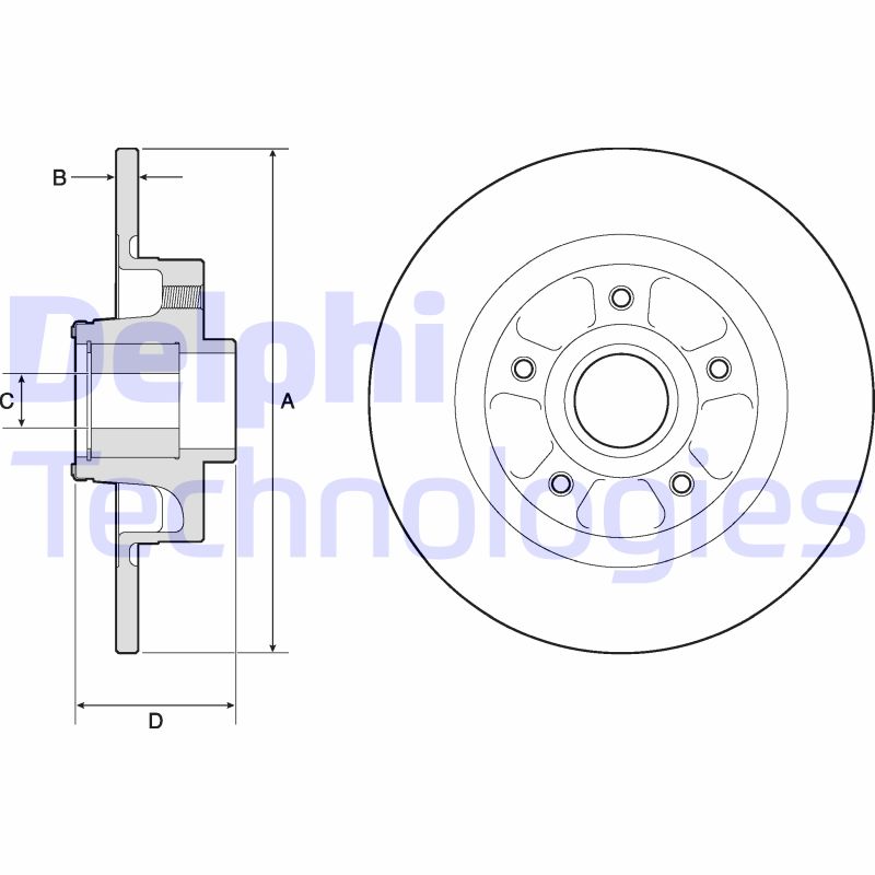 Remschijven Delphi Diesel BG9132RSC