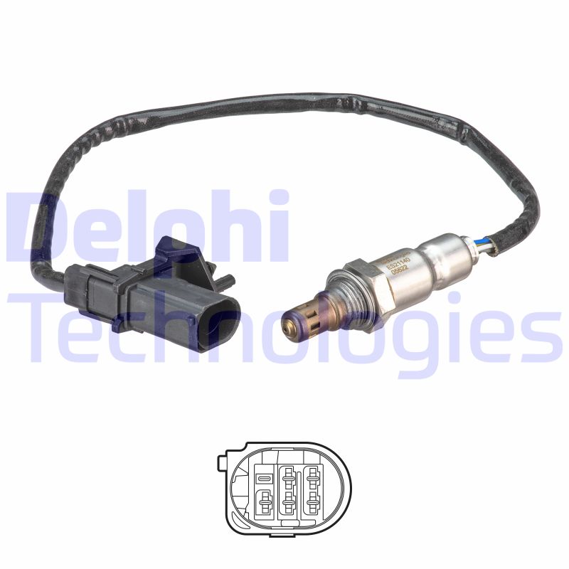 Lambda-sonde Delphi Diesel ES21140-12B1