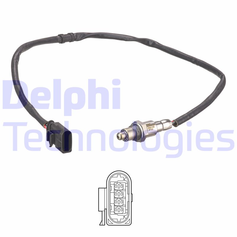 Lambda-sonde Delphi Diesel ES21193-12B1