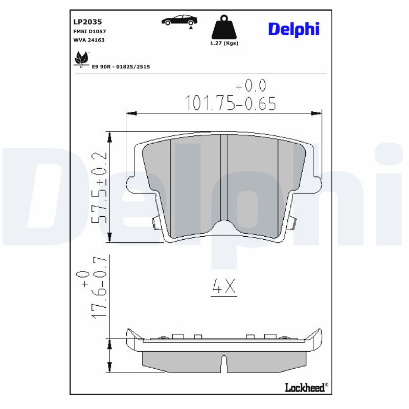 Remblokset Delphi Diesel LP2035