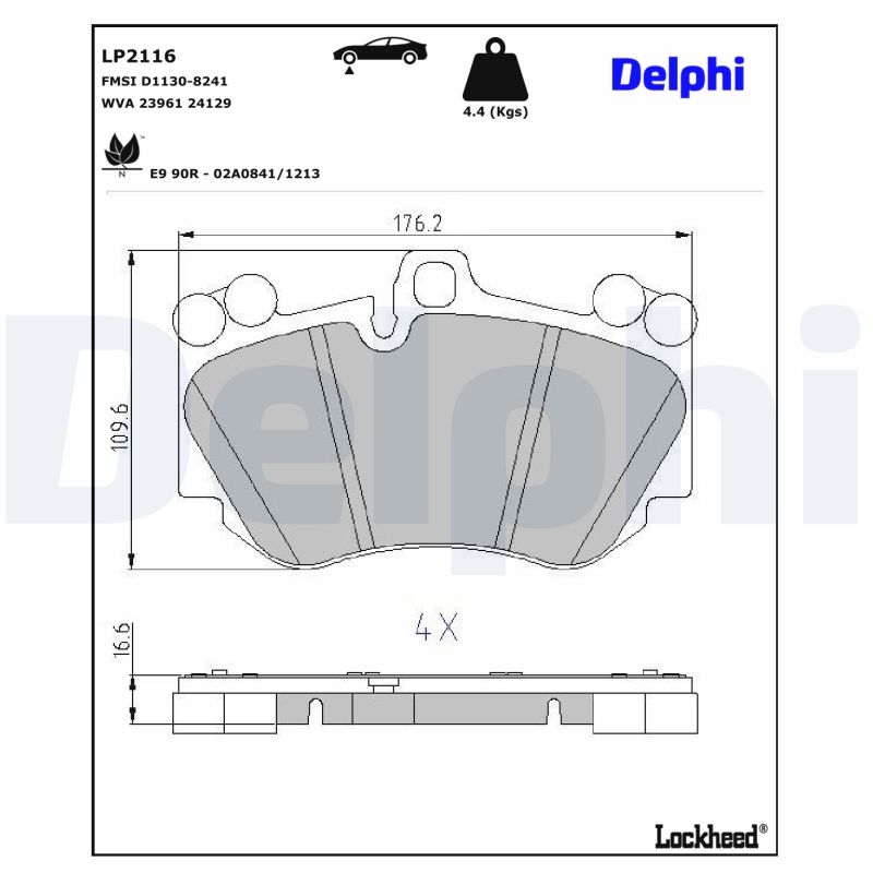 Remblokset Delphi Diesel LP2116