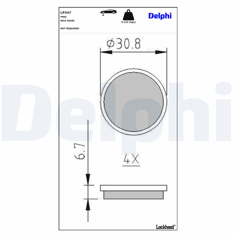 Remblokset Delphi Diesel LP347