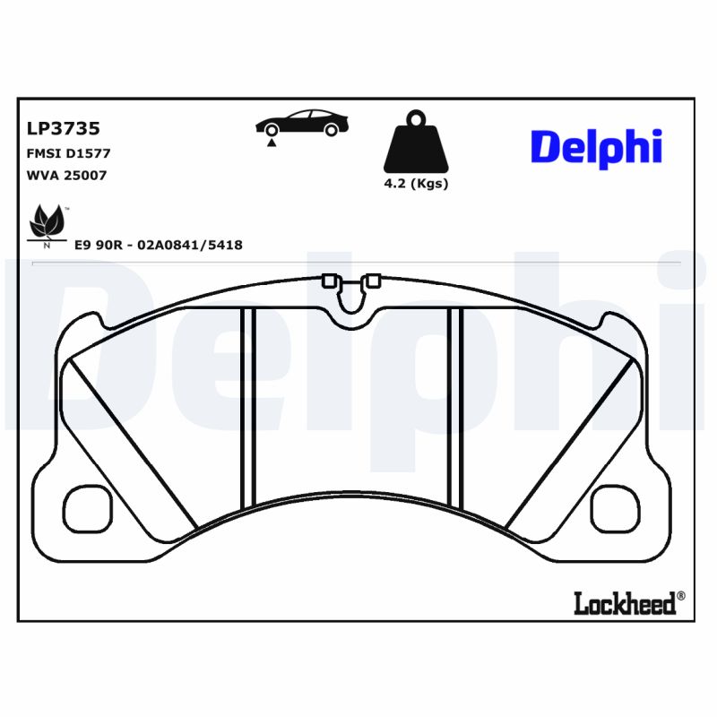 Remblokset Delphi Diesel LP3735