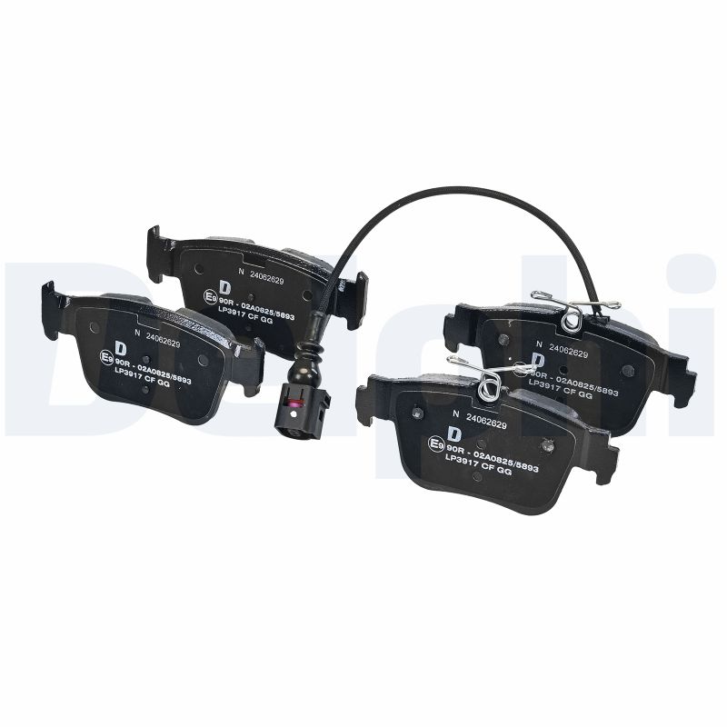 Remblokkenset, schijfrem Delphi Diesel LP3917