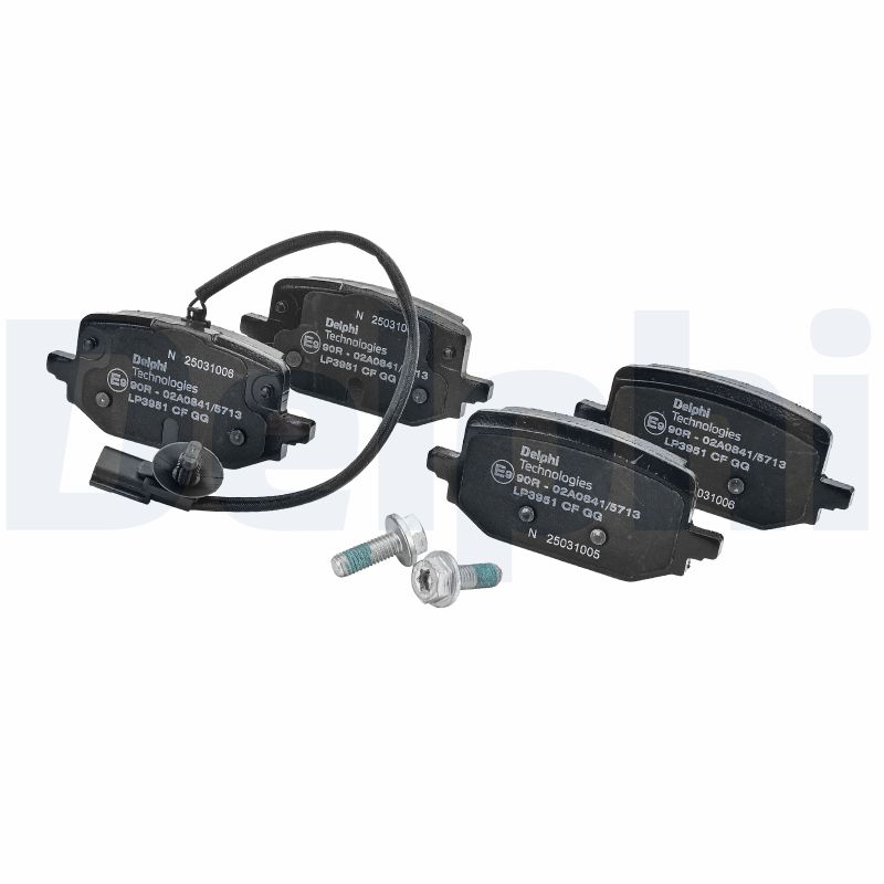 Remblokkenset, schijfrem Delphi Diesel LP3951