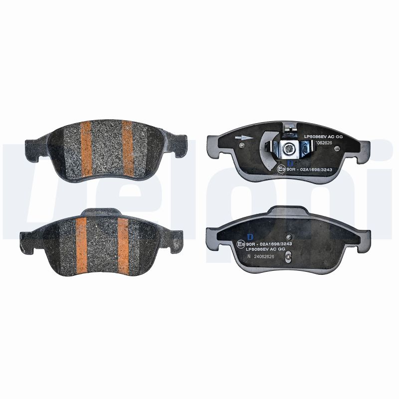 Remblokkenset, schijfrem Delphi Diesel LP5086EV