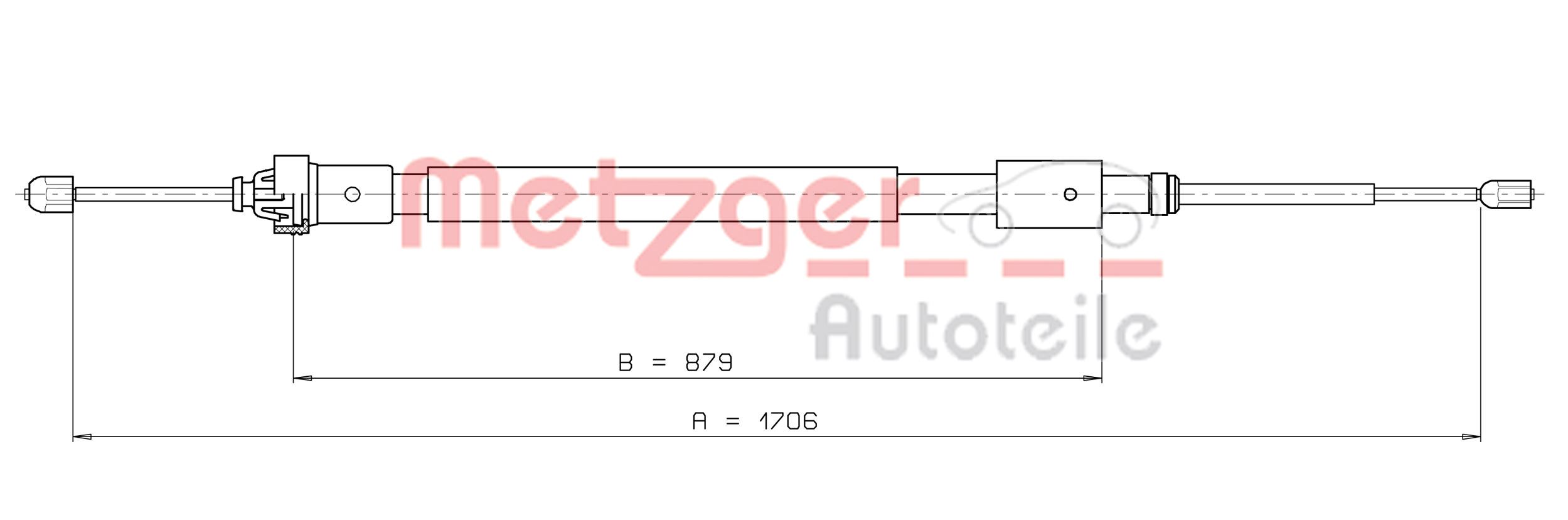 Handremkabel Metzger 10.4525