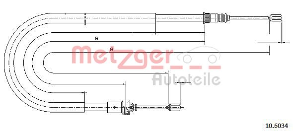 Handremkabel Metzger 10.6034
