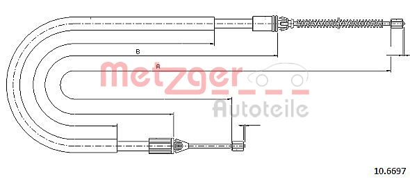 Handremkabel Metzger 10.6697
