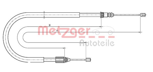 Handremkabel Metzger 10.6699