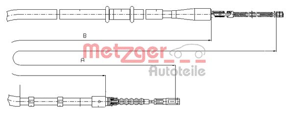 Handremkabel Metzger 10.7503