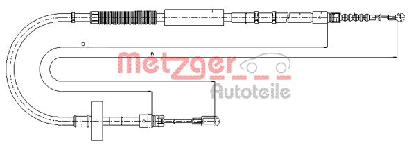 Handremkabel Metzger 10.7537