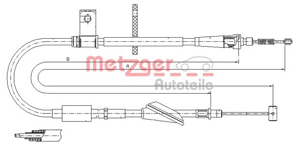 Handremkabel Metzger 11.5746