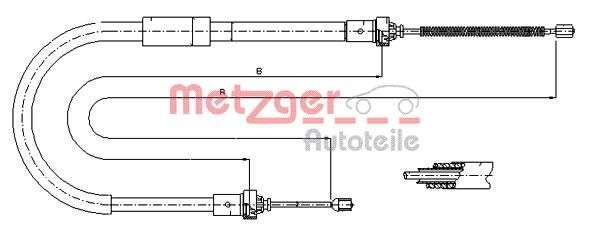Handremkabel Metzger 11.6574