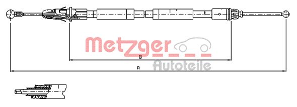 Handremkabel Metzger 11.6804