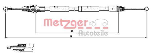 Handremkabel Metzger 11.6805