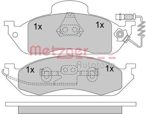 Remblokset Metzger 1170281