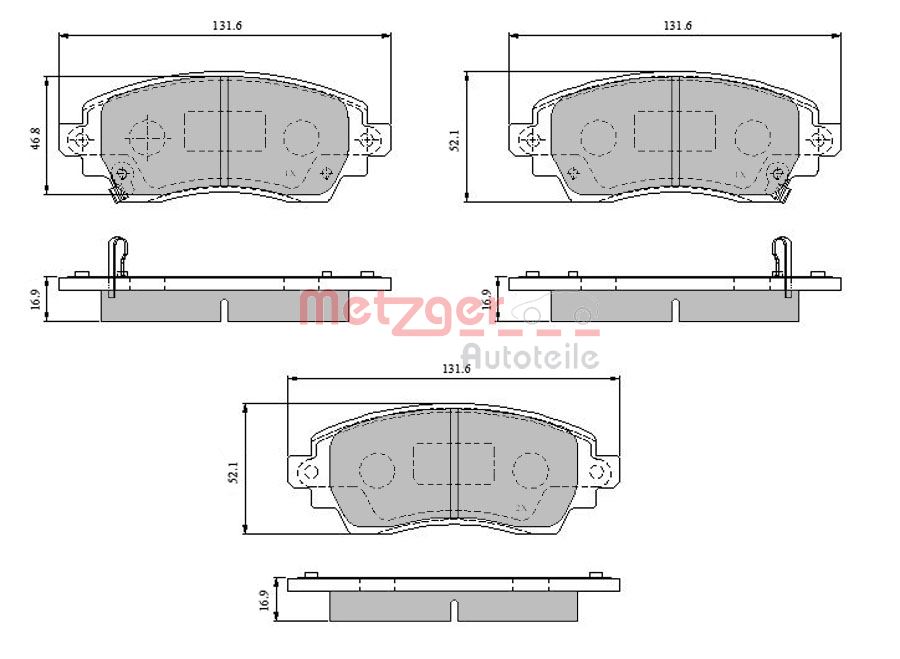 Remblokset Metzger 1170824