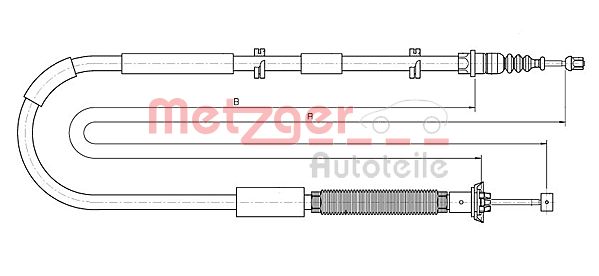 Handremkabel Metzger 12.0723