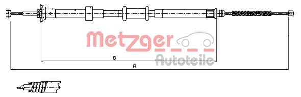 Handremkabel Metzger 12.0725