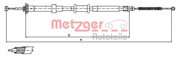 Handremkabel Metzger 12.0765