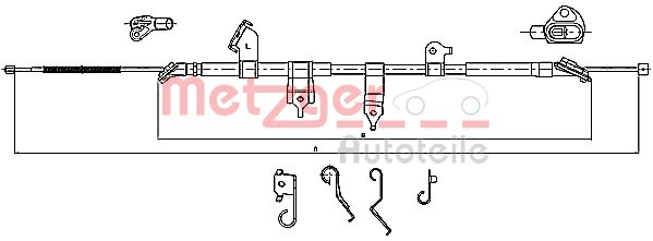 Handremkabel Metzger 17.1566