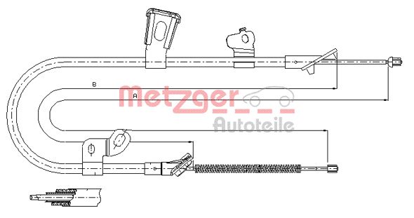 Handremkabel Metzger 17.1074