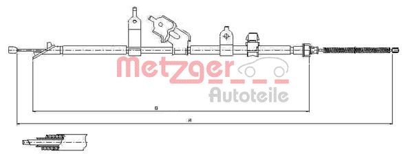 Handremkabel Metzger 17.1081