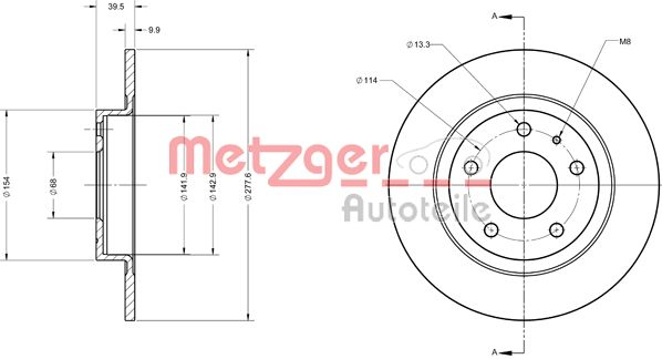 Remschijven Metzger 6110740