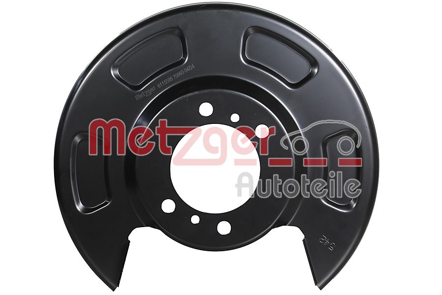 Dekplaat, remschijf Metzger 6115598