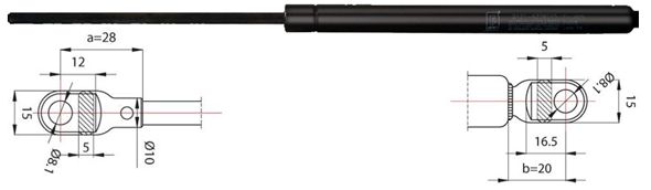 Gasveer, motorkap Metzger 2110265