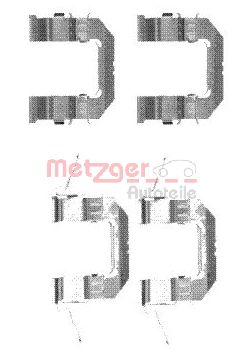 Rem montageset Metzger 109-1722