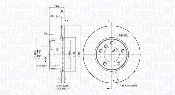 Remschijven Magneti Marelli 360406016301