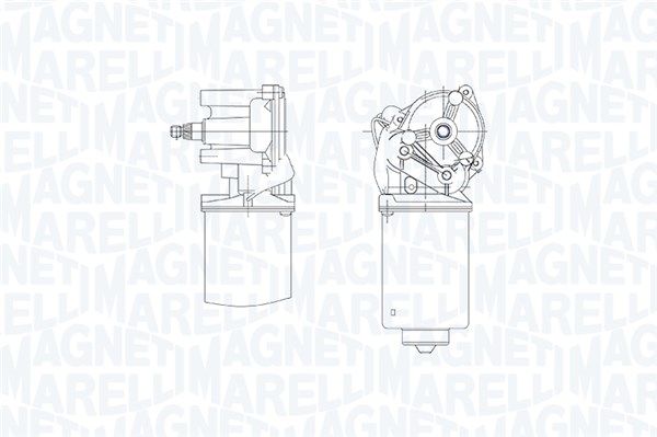 Ruitenwissermotor Magneti Marelli 064379800010
