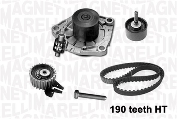 Distributieriem kit inclusief waterpomp Magneti Marelli 341401040001