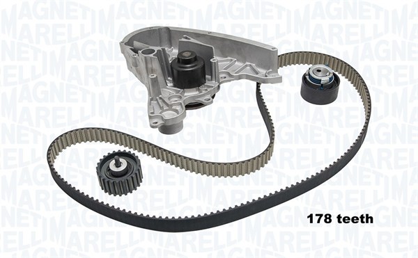 Distributieriem kit inclusief waterpomp Magneti Marelli 341401130001