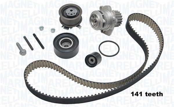 Distributieriem kit inclusief waterpomp Magneti Marelli 341401450001