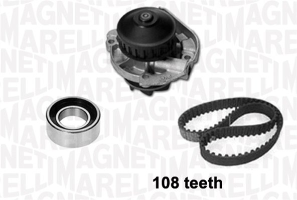 Distributieriem kit inclusief waterpomp Magneti Marelli 341401610001