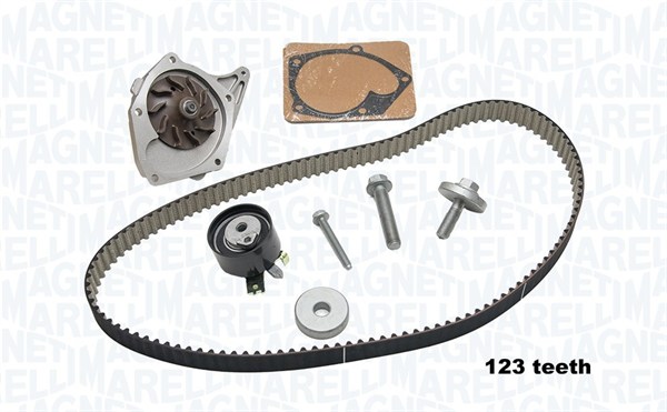 Distributieriem kit inclusief waterpomp Magneti Marelli 341404170002