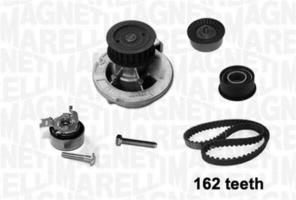 Distributieriem kit inclusief waterpomp Magneti Marelli 341405720002
