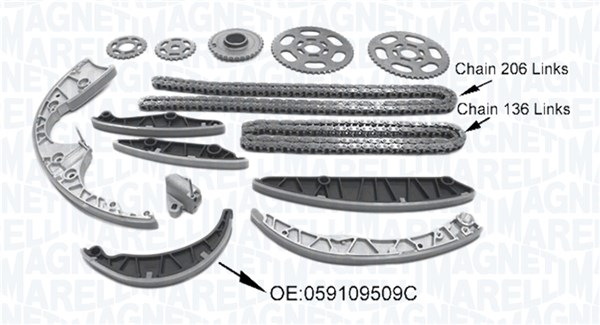 Distributiekettingset Magneti Marelli 341500001590