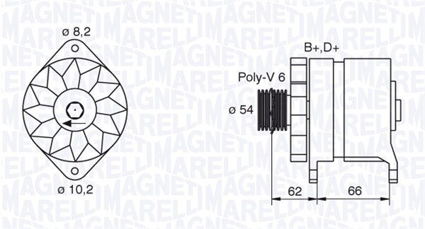 Alternator/Dynamo Magneti Marelli 063388505010