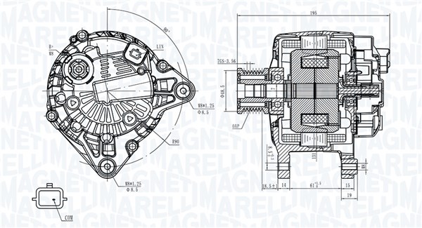 Alternator/Dynamo Magneti Marelli 063735356010