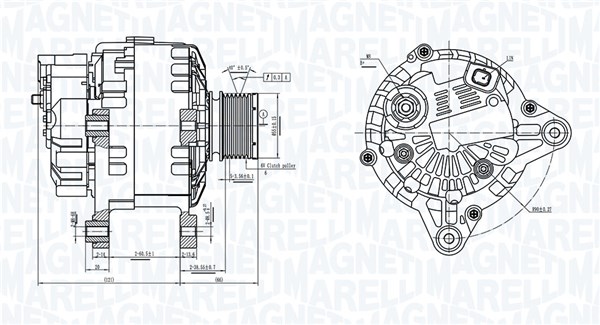 Alternator/Dynamo Magneti Marelli 063739064010