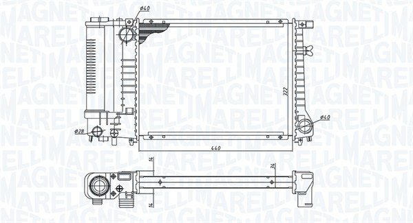 Radiateur Magneti Marelli 350213240000