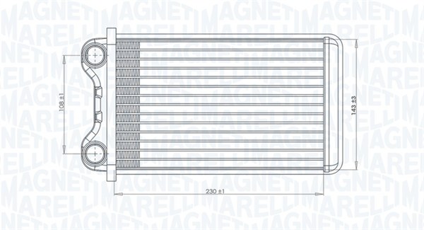 Kachelradiateur Magneti Marelli 350218472000